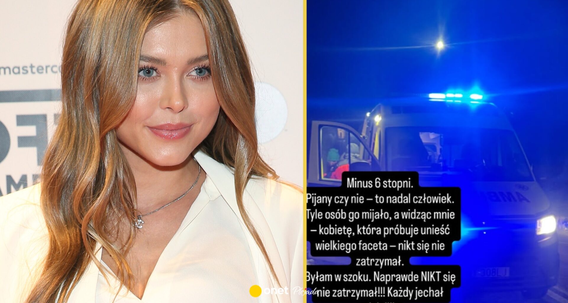 Joanna Opozda ruszyła na pomoc rannemu mężczyźnie. Reakcja otoczenia była wstrząsająca