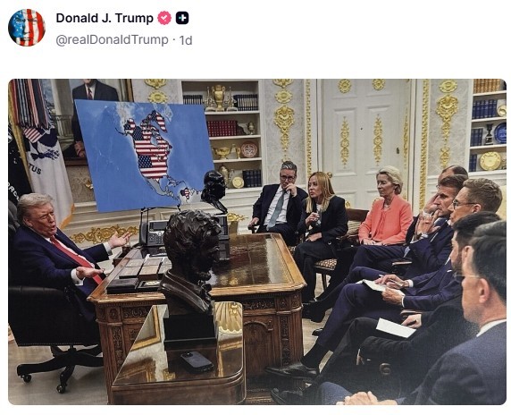 Wpis Donalda Trumpa na jego koncie w serwisie Truth Social