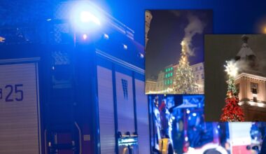 Niebezpieczne incydenty w Warszawie i Poznaniu. Płonęły choinki na głównych placach - Onet