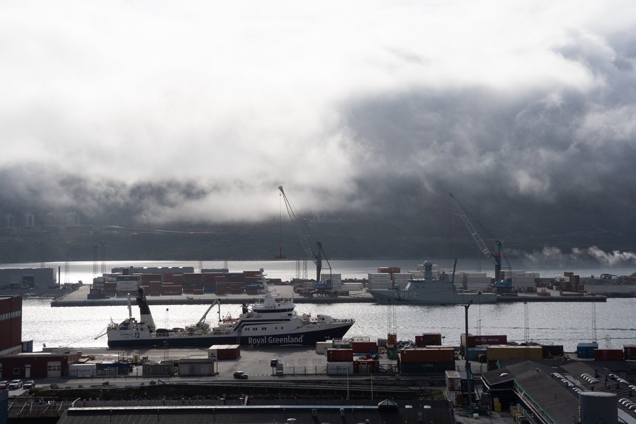 Port w Nuuk, stolicy Grenlandii