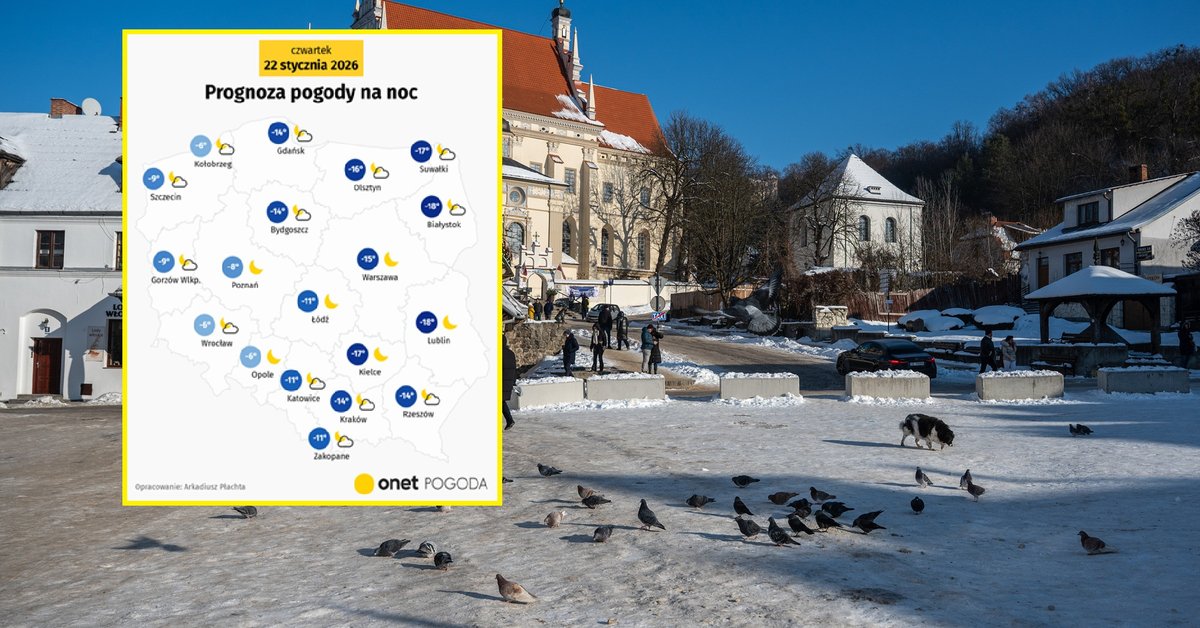 Noc będzie bardzo mroźna. W wielu regionach znowu ściśnie dwucyfrowy mróz