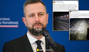 Wykolejony pociąg w Małopolsce. Szef MON mówi o przyczynie