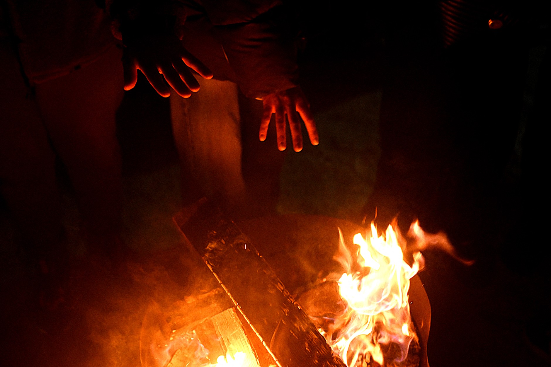 Próby ogrzania się w Kijowie, 18 stycznia 2026 r.