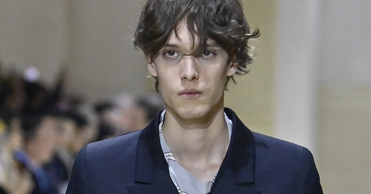 Mikołaj Księżopolski na pokazie Prady