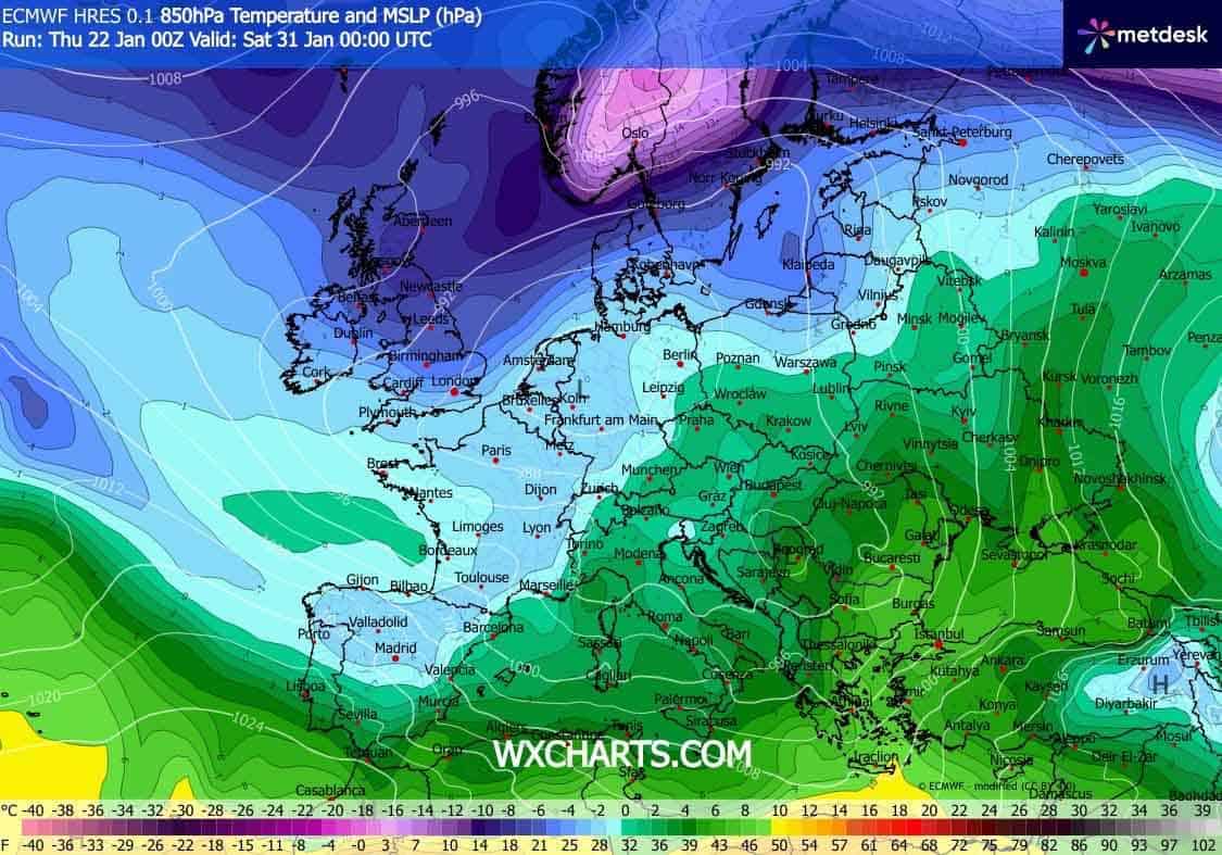Silne ocieplenie w styczniu. Ciepłe masy powietrza dotrą z południa