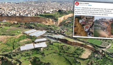 Osuwisko w sycylijskim mieście Niscemi - 26 stycznia, 2026 r.