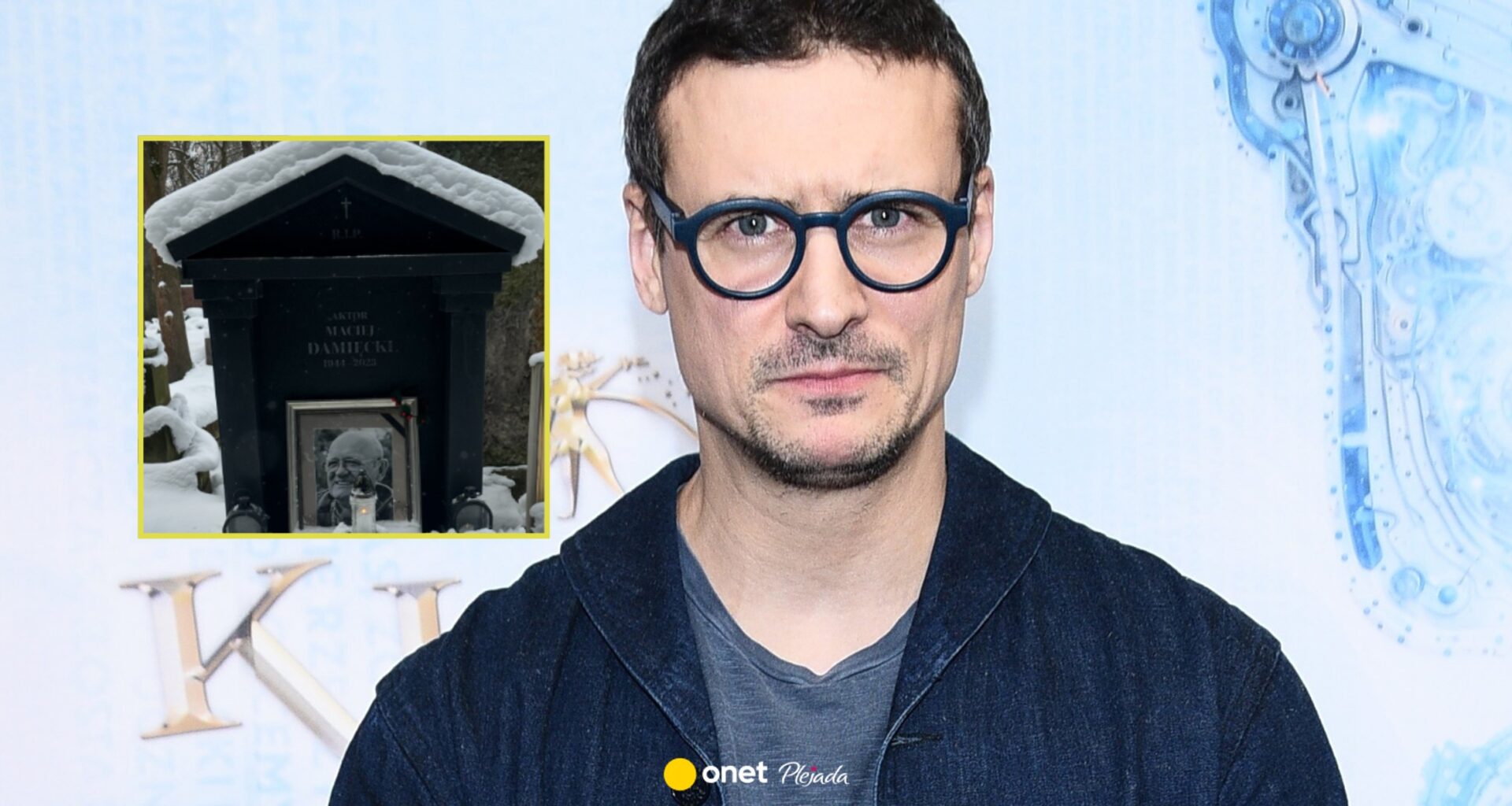 Mateusz Damięcki pokazał grób zmarłego ojca. "W twoje urodziny"