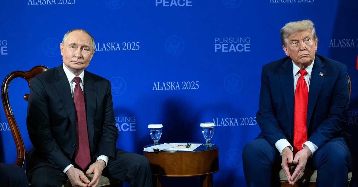 Putin i Trump na Alasce w 2025 r., fot. Biały Dom