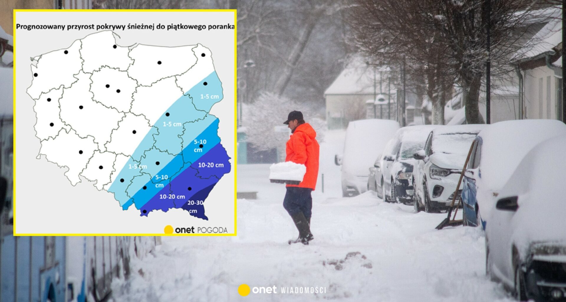 Nowe śnieżyce niebawem uderzą w Polskę. Może spaść nawet 30 cm śniegu [MAPY]