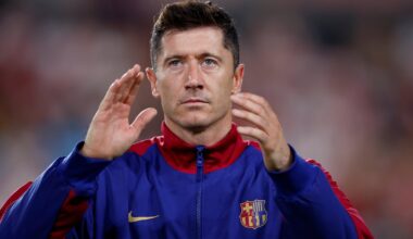 Robert Lewandowski i Ferran Torres