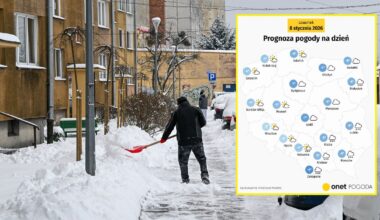 W nocy temperatura na przeważającym obszarze kraju spadnie poniżej -10 st. C