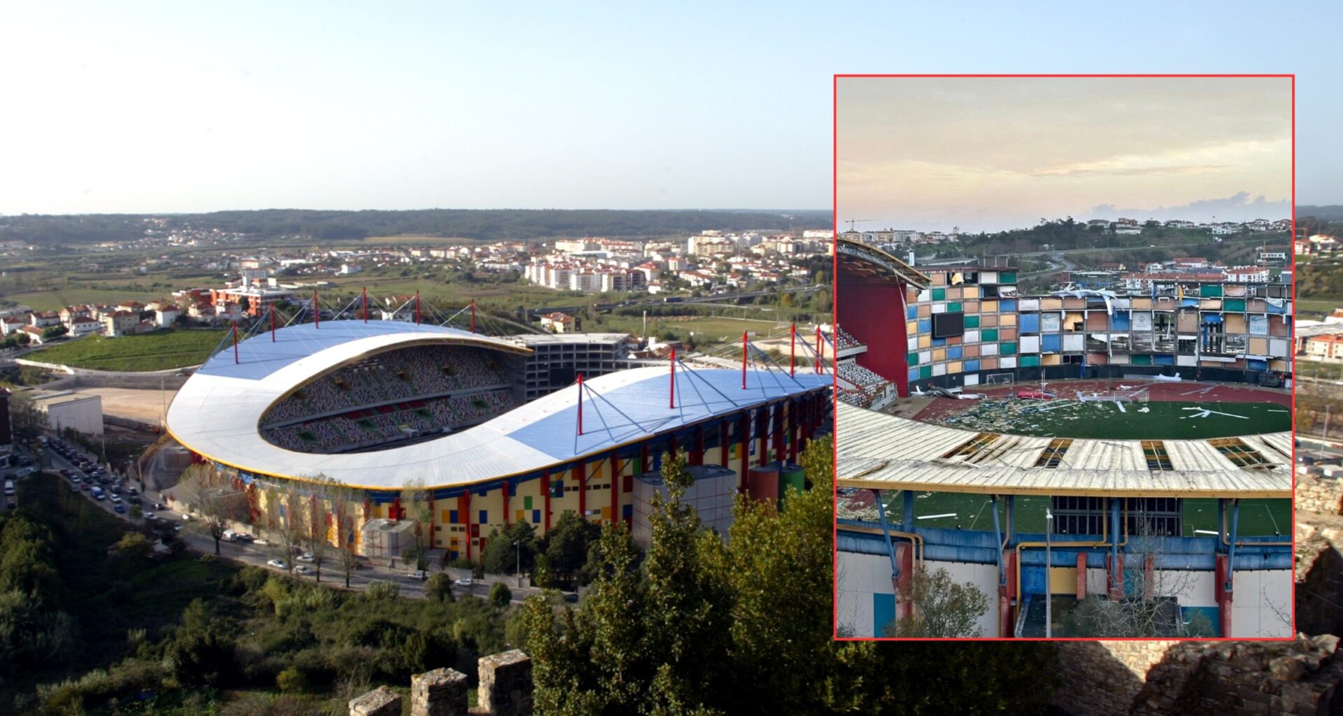 Tak wyglądał stadion w Leirii. Teraz to ruina
