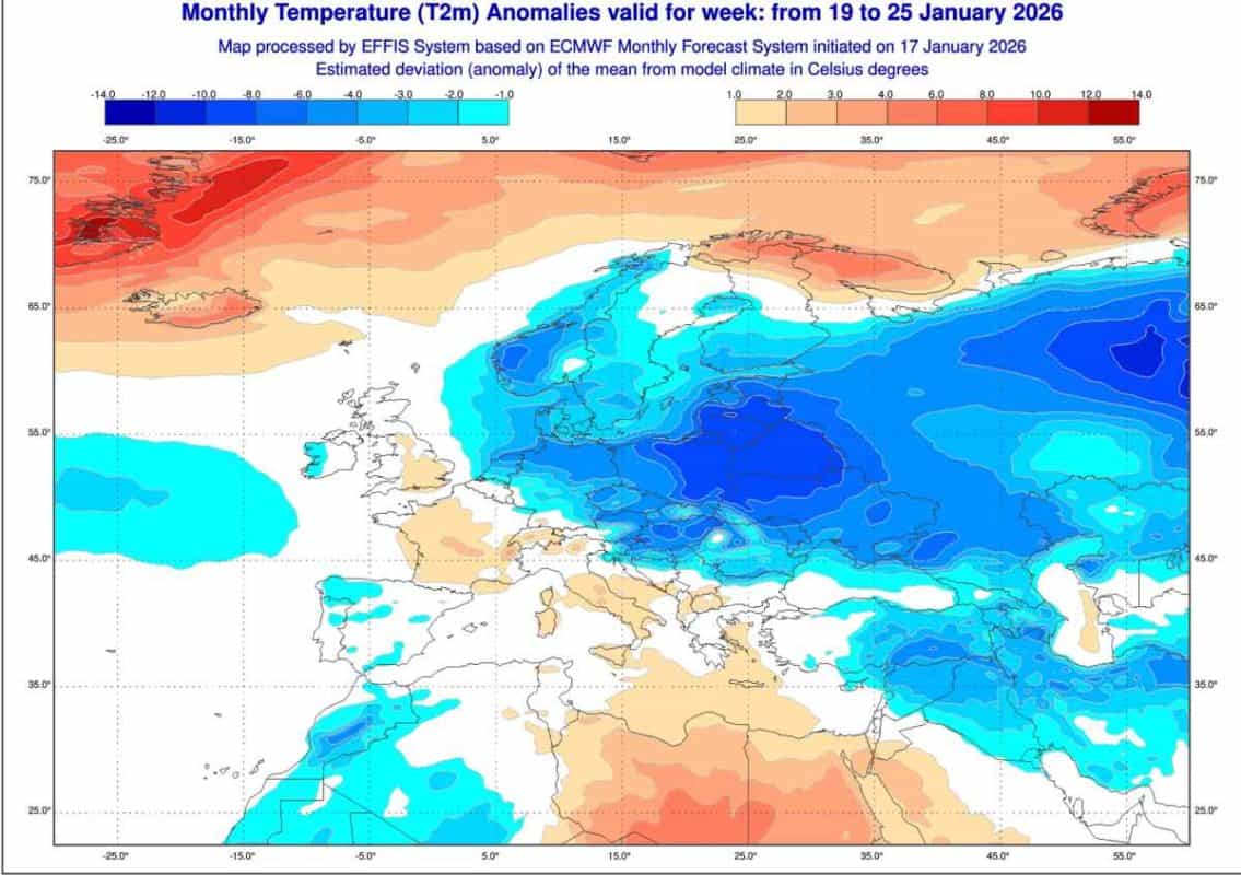 pogoda długoterminowa i ECMWF