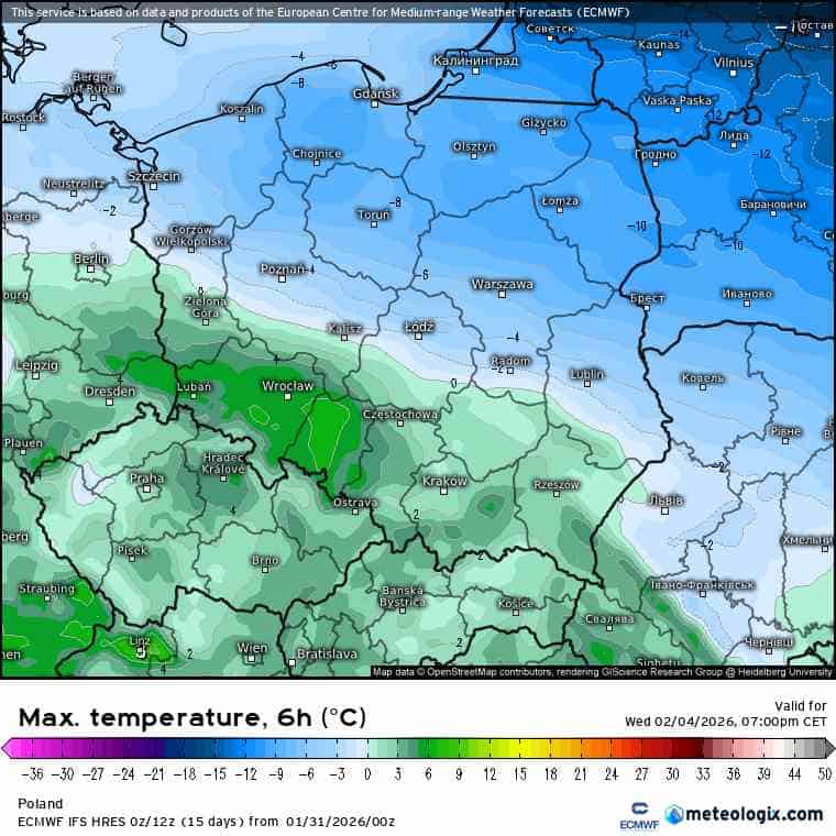 zmiana pogody i silna odwilż w prognozach pogody