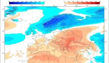 pogoda i styczeń oraz luty według ECMWF