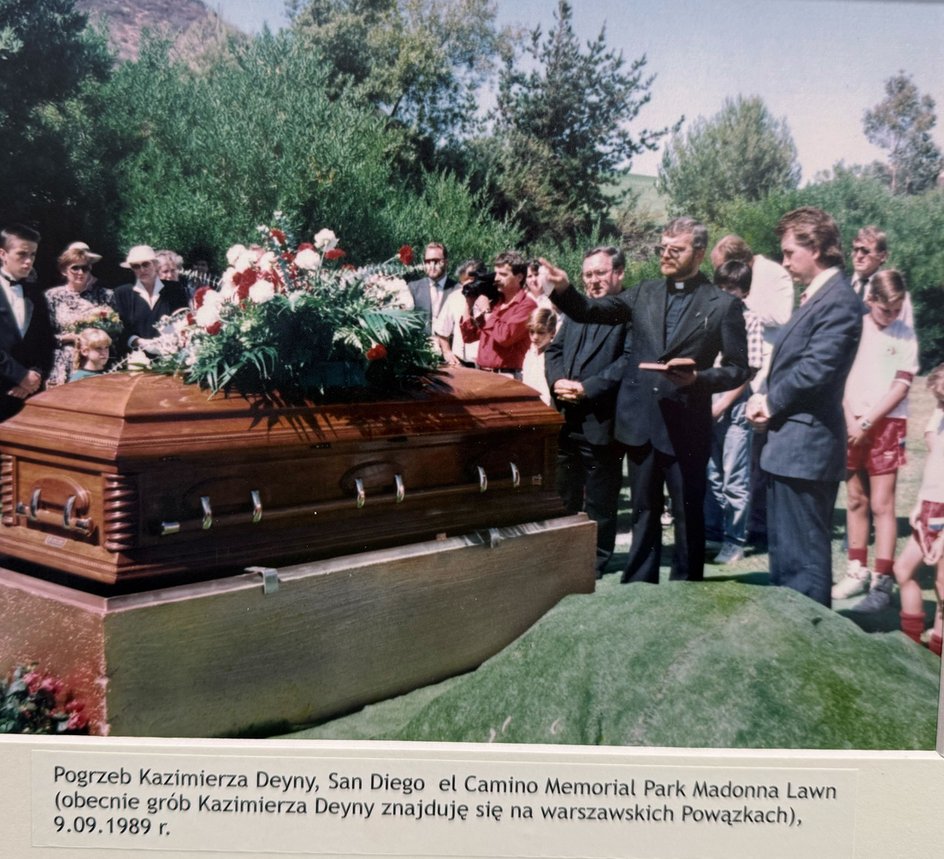 Pogrzeb Kazimierza Deyny w USA. 09.09.1989 r. 