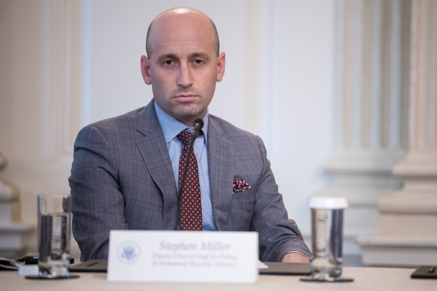 Zastępca szefa sztabu Białego Domu Stephen Miller, Waszyngton, USA, 8 października 2025 r.