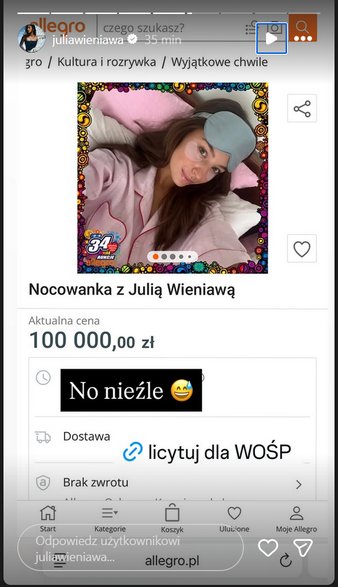 Aukcja Julii Wieniawy