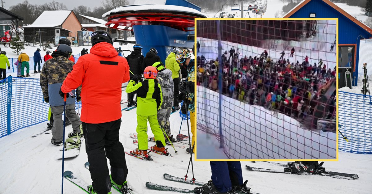 Tłumy narciarzy w Krynicy-Zdrój. 3 stycznia 2026 r.