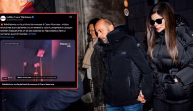 Dramat w Crans-Montanie. Wyciekły nagrania. Jeden szczegół przykuwa uwagę (screen: X/@le20hfrancetele)