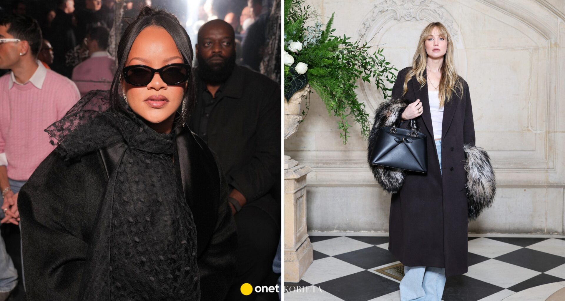 Gwiazdy na pokazie domu mody Dior w Paryżu. Rihanna zadała szyku