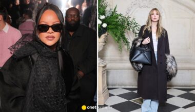 Gwiazdy na pokazie domu mody Dior w Paryżu. Rihanna zadała szyku