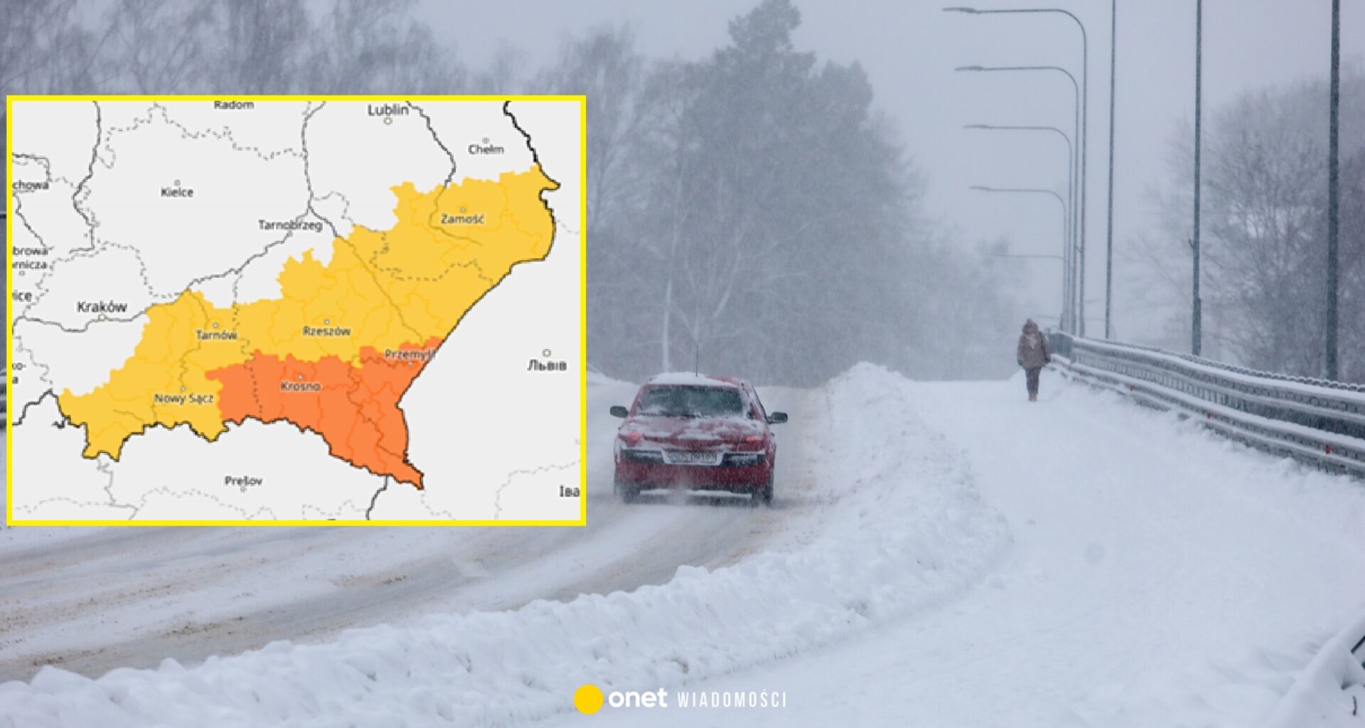 Pomarańczowy alert IMGW w części Polski. Godziny dzielą nas od uderzenia śnieżycy