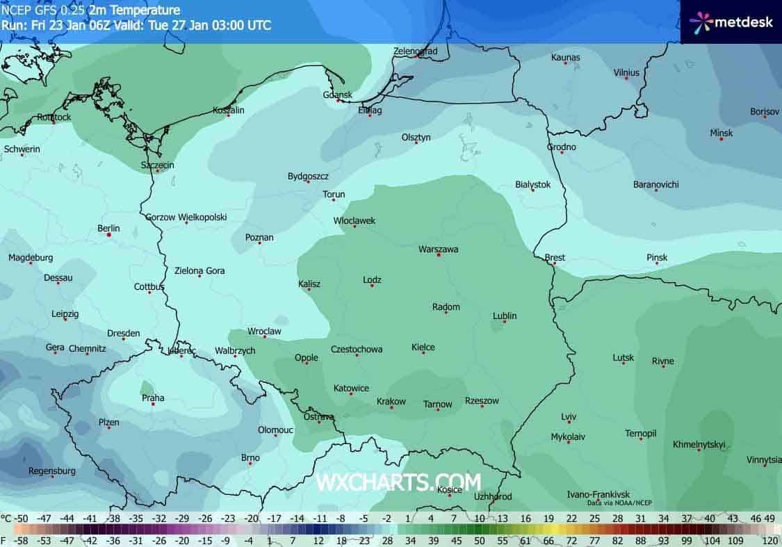Temperatury w okolicach zera. Śnieżyca w takich warunkach