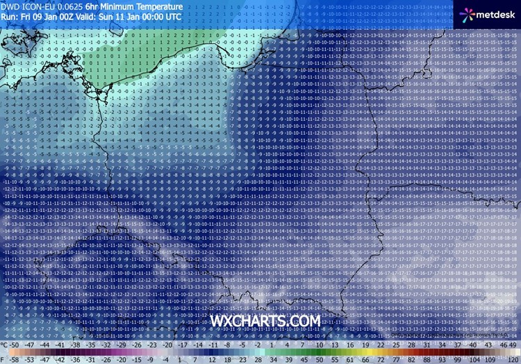 Noc szczególnie mroźno zapowiada się na wschodzie i południu