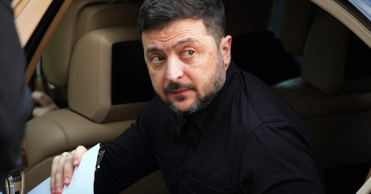 Prezydent Ukrainy Wołodymyr Zełenski odwiedza pałac prezydencki w Nikozji na Cyprze, 7 stycznia 2026 r.