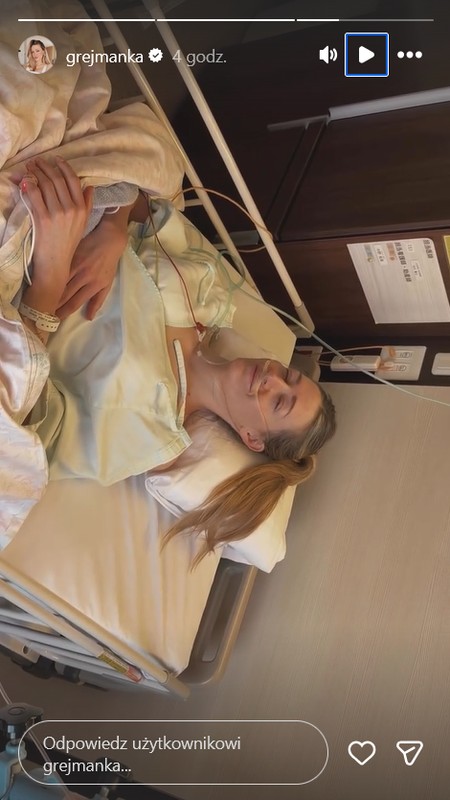 InstaStory z profilu Anny Kurek