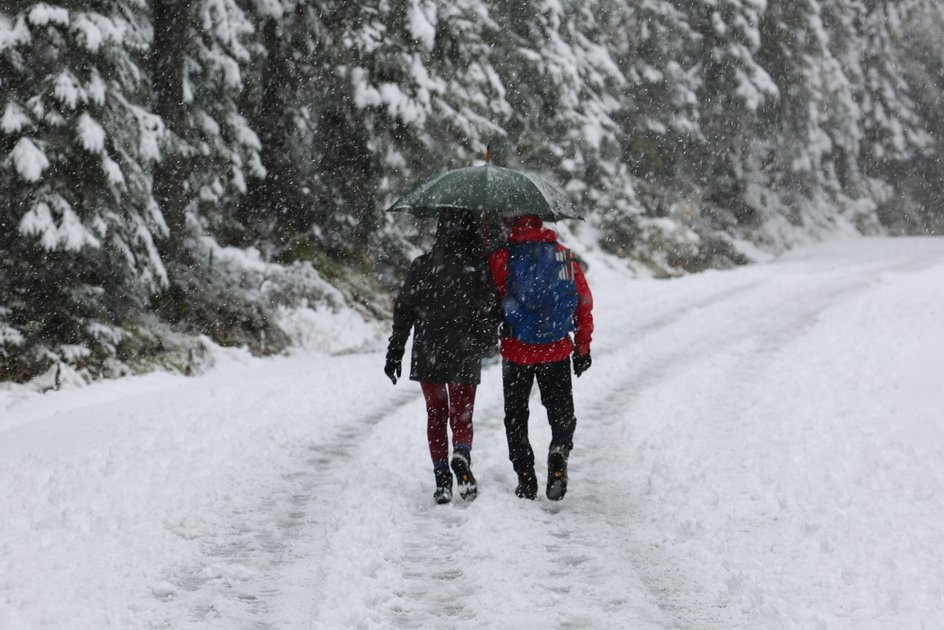 Turyści na trasie do Morskiego Oka (2015 r.)