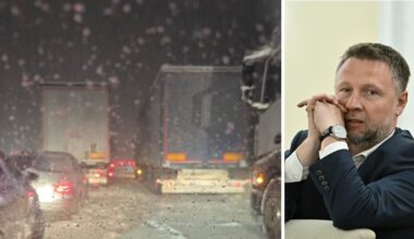 Śnieżny armageddon na trasie S7. Przewoźnicy odpowiadają na zarzuty ministra