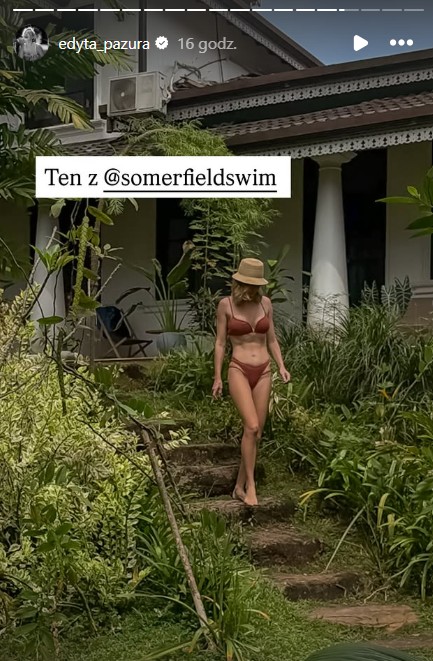 Screen z instagramowej relacji Edyty Pazury