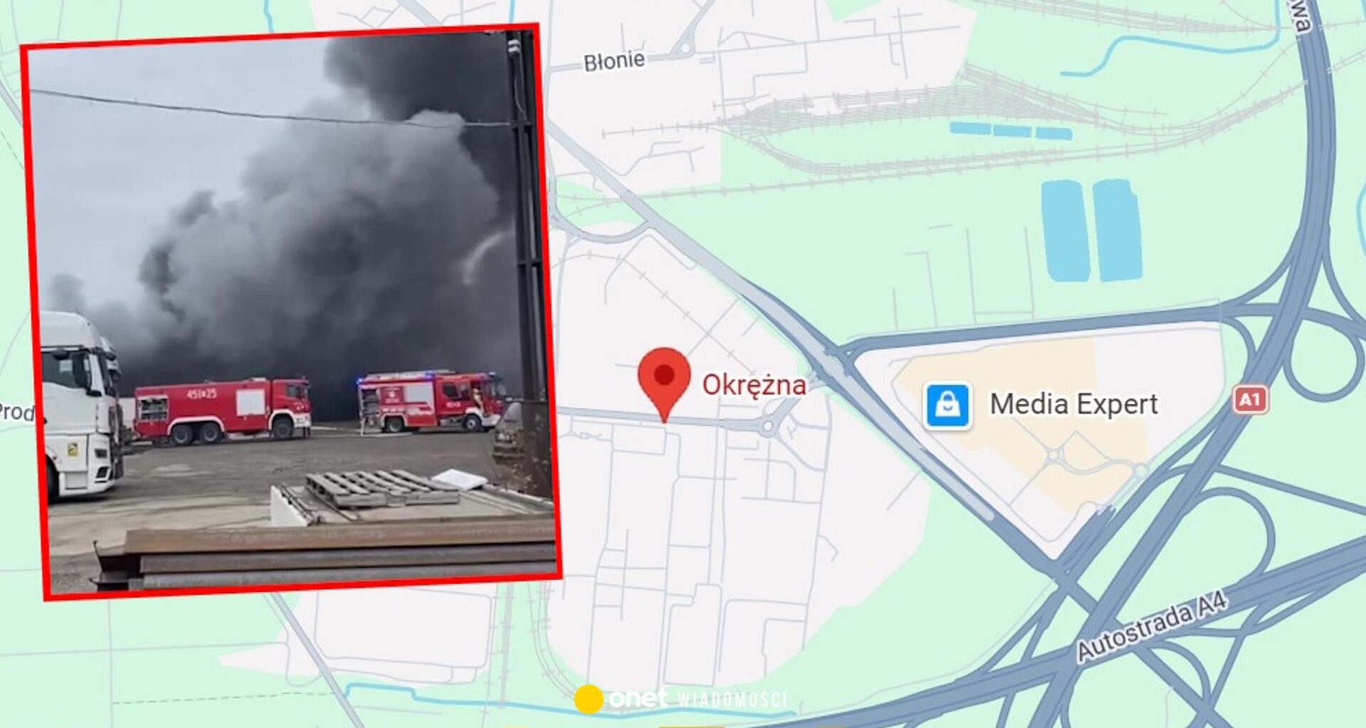 Duży pożar hali w Gliwicach. Trwa akcja gaśnicza