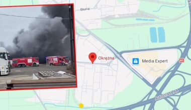 Duży pożar hali w Gliwicach. Trwa akcja gaśnicza