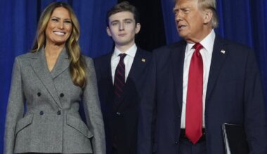 Donald Trump, Melania Trump i Barron Trump
