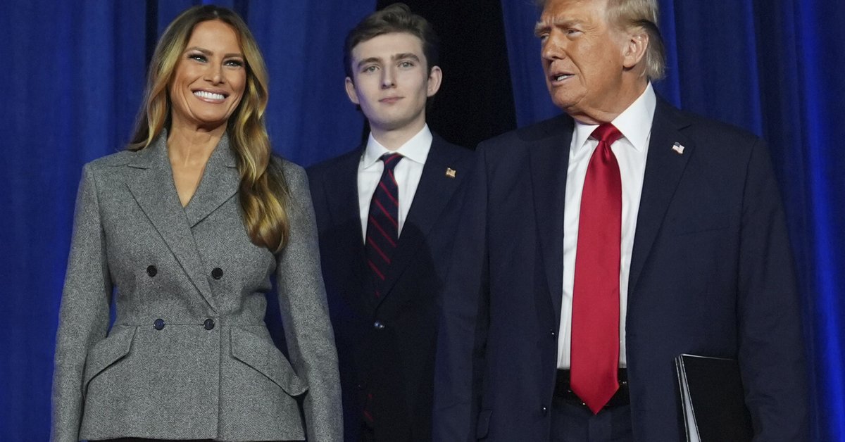 Donald Trump, Melania Trump i Barron Trump
