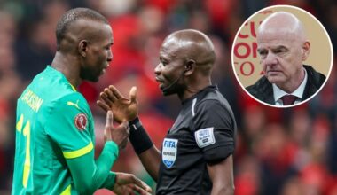 Mistrz Afryki w cieniu skandalu. Takie buty, Infantino i sędzia na głębokiej wodzie z rekinami - sport.tvp.pl