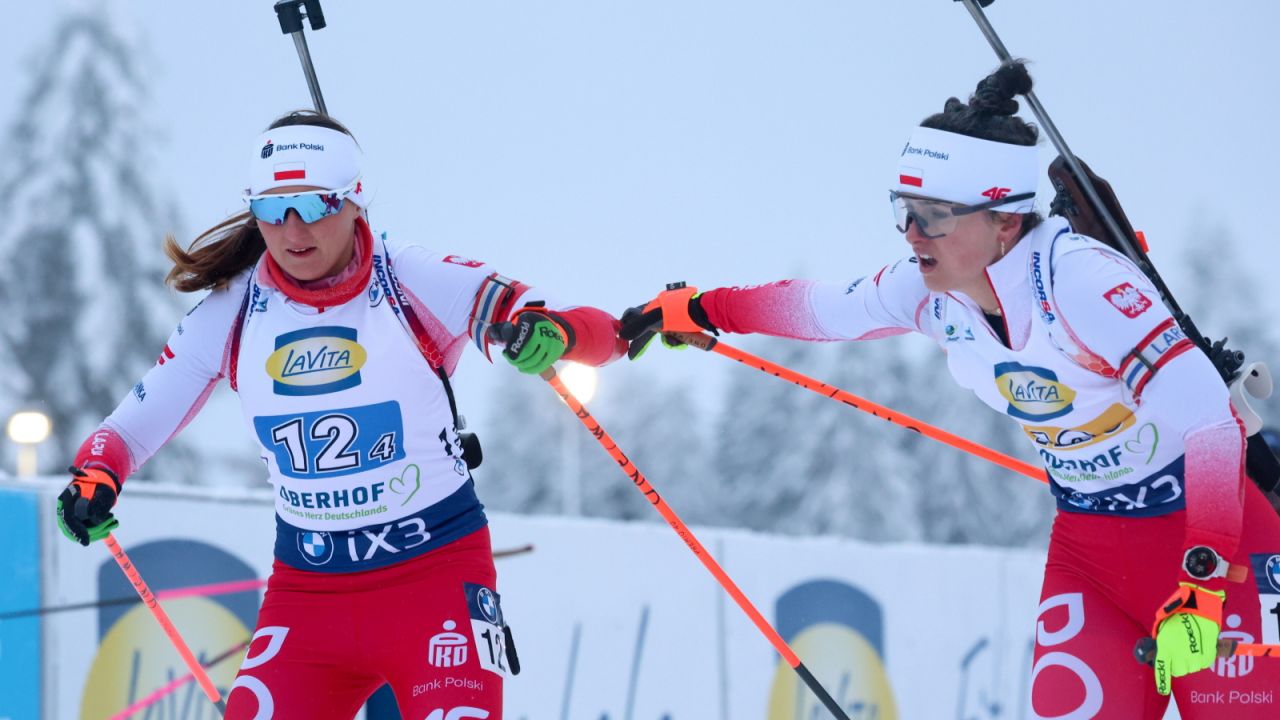 PŚ w biathlonie: Polki dziewiąte w sztafecie w Oberhofie, triumf Francuzek - sport.tvp.pl