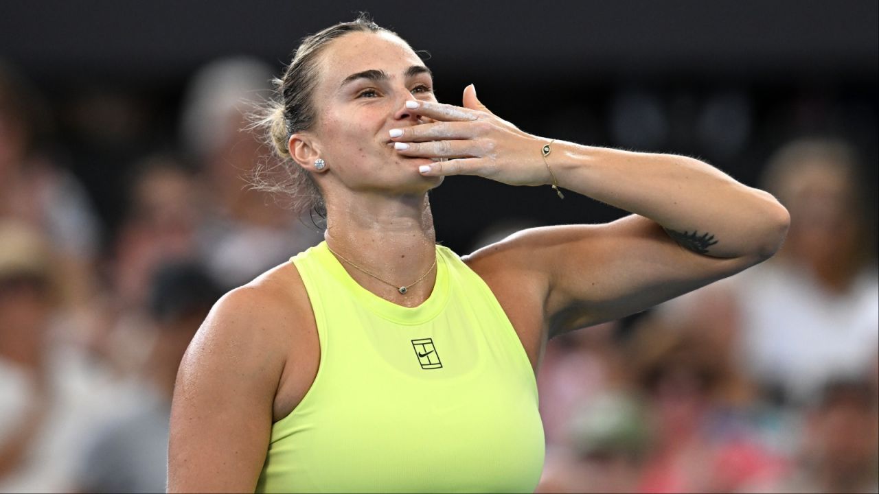 Aryna Sabalenka rozbiła rywalkę w 48 minut w pierwszym meczu sezonu - sport.tvp.pl