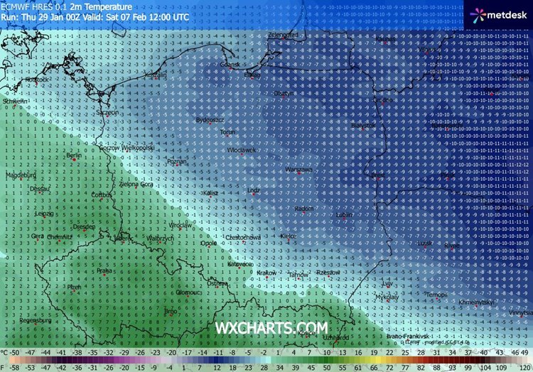 Zima cały czas ma jednak być silniejsza i jeszcze przed 10 lutego znów powinna zdominować Polskę