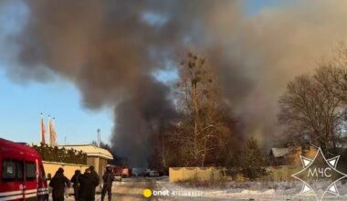 Eksplozje i pożar magazynu pirotechniki tuż przy polskiej granicy