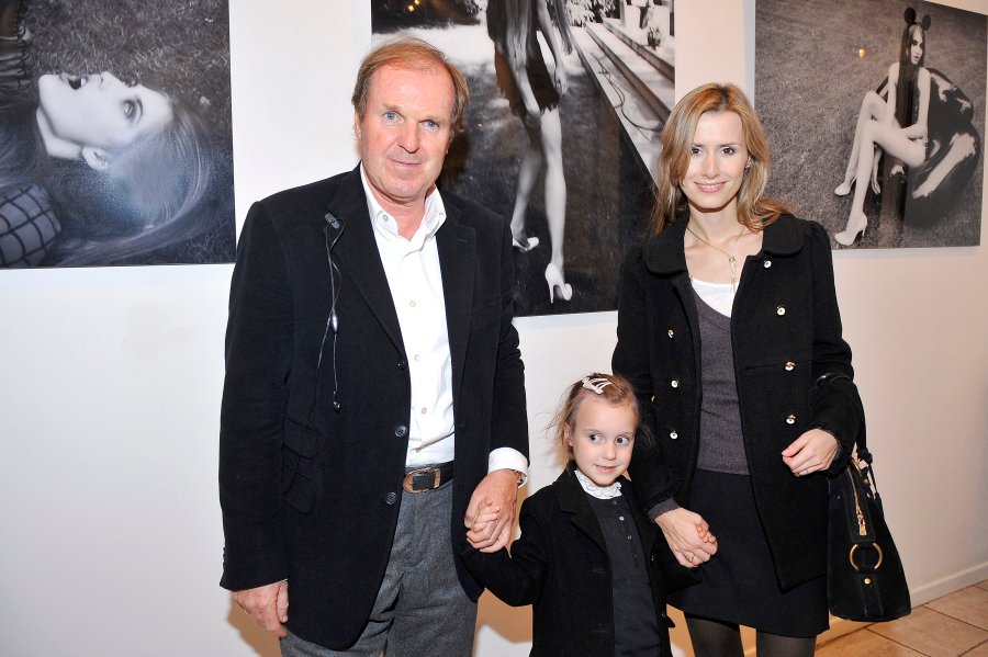 Wojciech Fibak z drugą żoną Olgą i córką Niną w 2009 r.