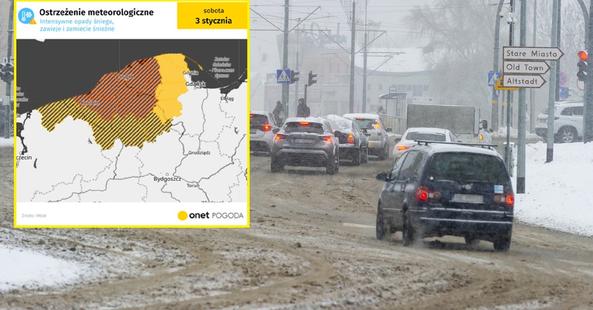 Ostrzeżenia przed śnieżycami, zawiejami i zamieciami obowiązują w większości Pomorza