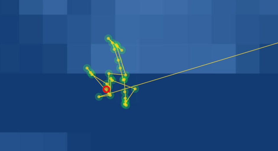 Poszukiwania MH370. Screen z filmu "Le navire a t'il trouvé quelque chose?"