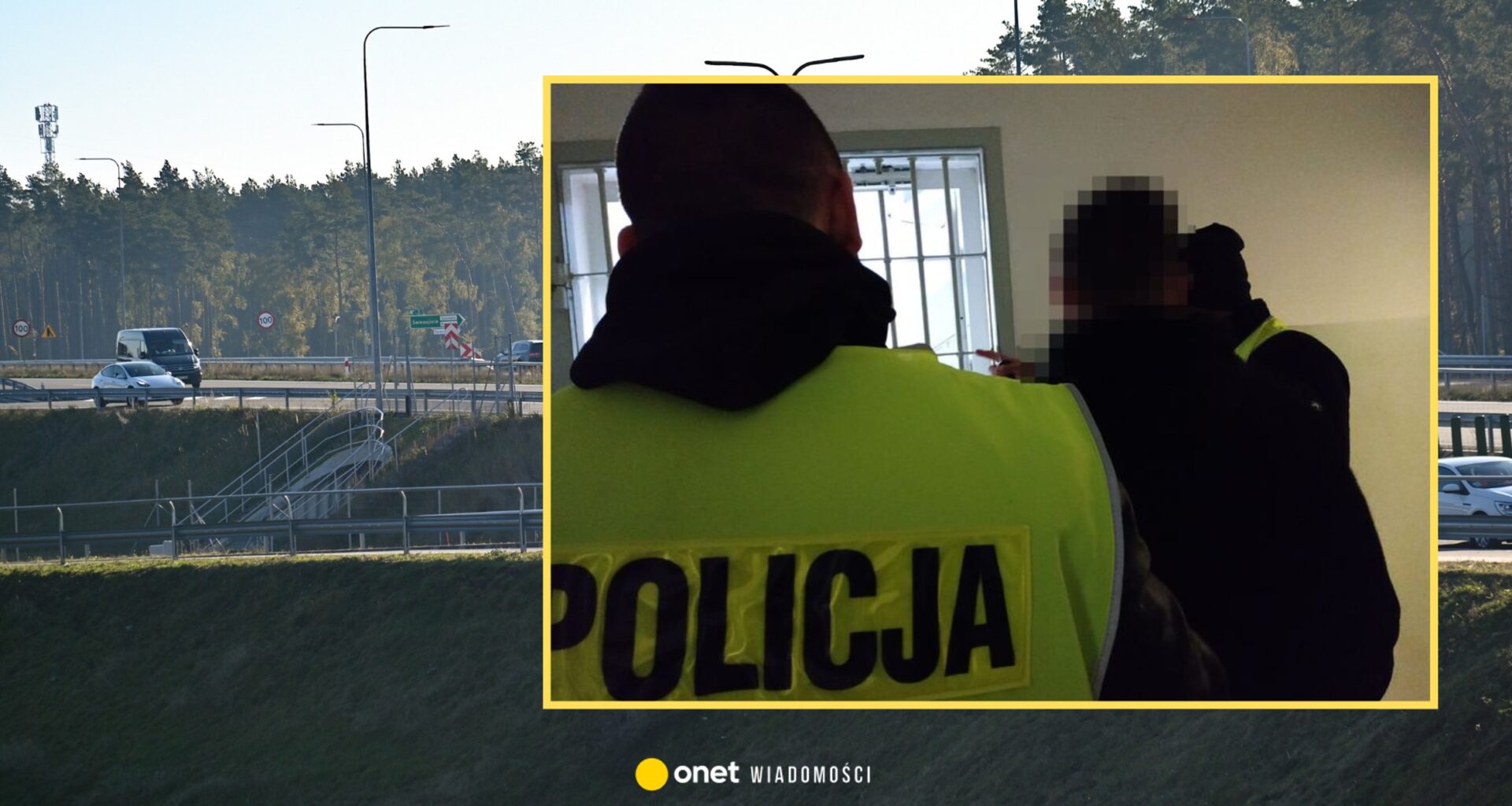 Chwile grozy na S3. Pijany ojciec zostawił "roztrzęsione i przerażone" dzieci