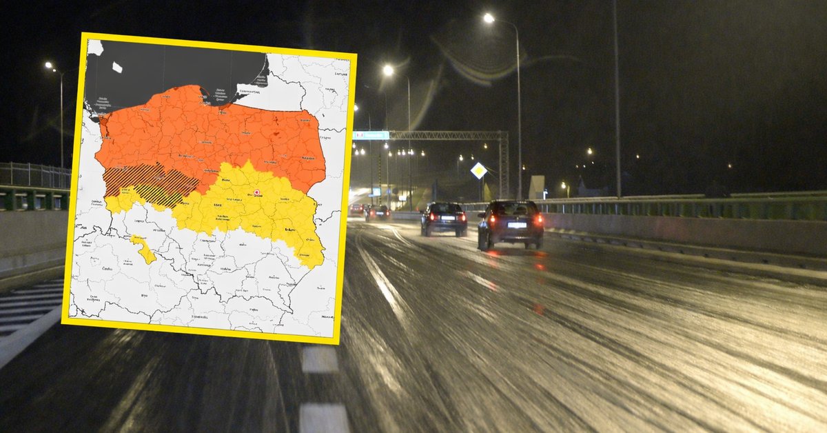 Gołoledź pokryje znaczny obszar Polski. Są alerty RCB i ostrzeżenia IMGW