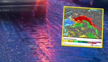 W poniedziałek gołoledź przemieści się na północ