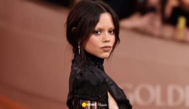 Jenna Ortega w odważnej kreacji na Złotych Globach. Spójrzcie na te wycięcia